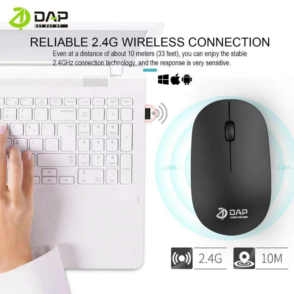 Mouse Wireless DAP D-M01 ORIGINAL Mouse Bluetooth DAP D-M01 ORIGINAL