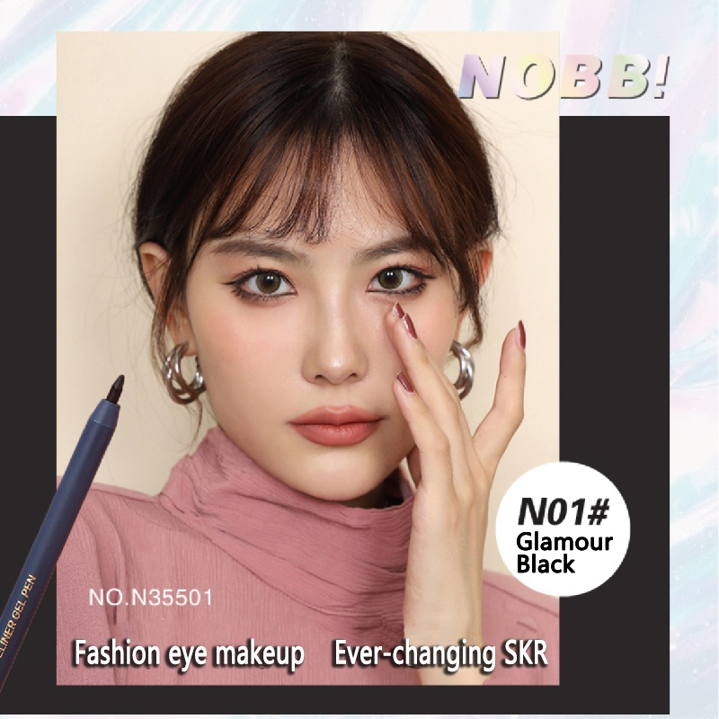 NOBB! Smooth Eyeliner Gel Pencil Anti Air Tahan Lama No Fading Eyeliner Pen N35501