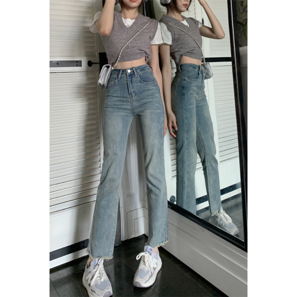 Celana Jeans Celana High Waist Wanita Skinny Jeans Korea Style Boyfriend Premium Import Jeans Stretch Wanita