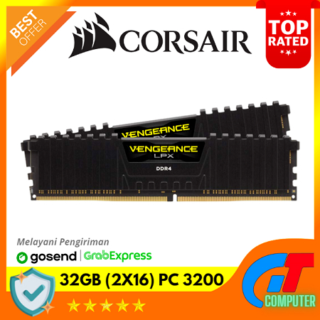 CORSAIR VENGEANCE LPX 32GB (16GX2) CMK32GX4M2E3200C16