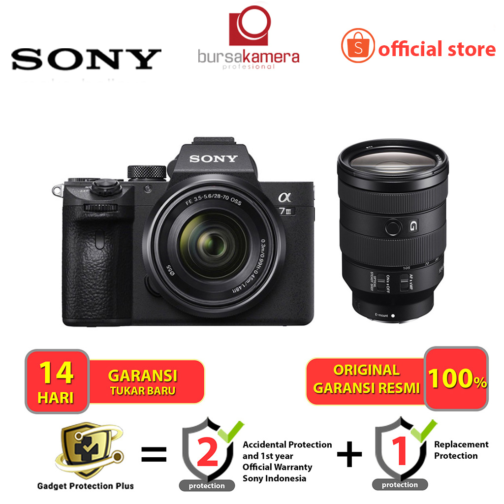Sony Alpha A7 III Mirrorless + Sony FE 24-105mm f/4 G OSS Lens