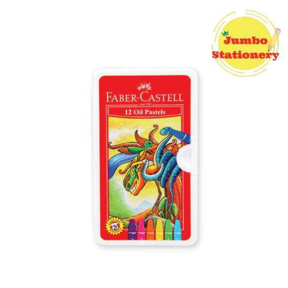 CRAYON / KRAYON FABER CASTELL OIL PASTEL HEXAGONAL 12 WARNA