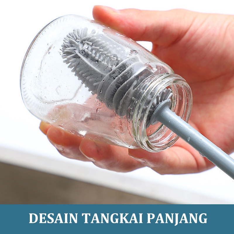 Drinking Bottle Cleaning Brush Berus Botol Silikon Multifungsional