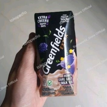 

Greenfields Extra Cheers susu UHT rasa HONEY EARL GREY MILK TEA 200ml.