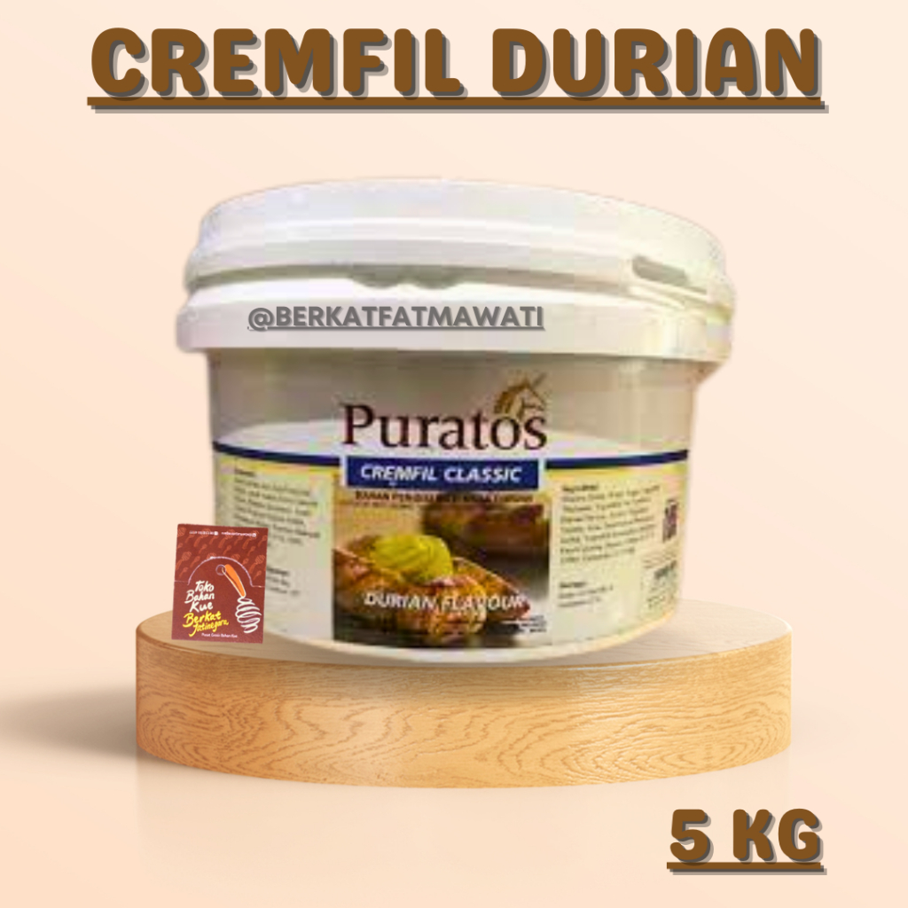 

SELAI DURIAN PURATOS 5 KG PAIL