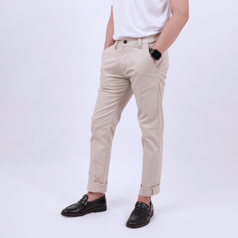 CELANA CHINO BIG SIZE JUMBO SLIMFIT STRETCH MELAR TEBAL