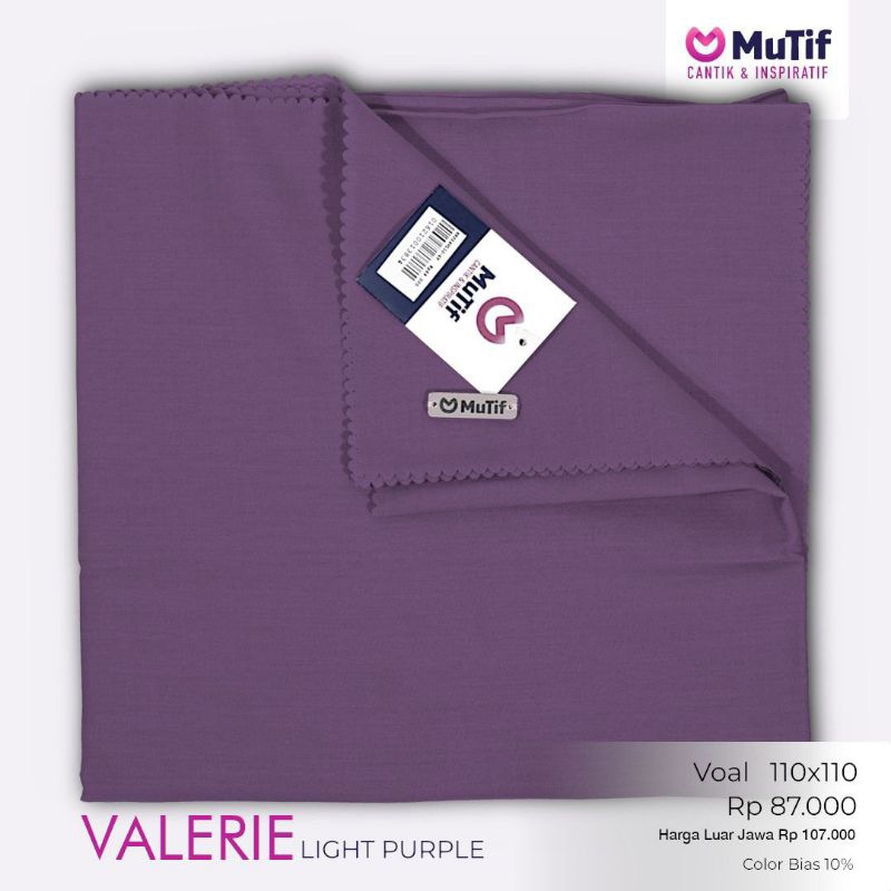 Kerudung Mutif KRD Segiempat 110 X 110 Valerie KRD Valerie Segi Empat 110 X 110 Voal