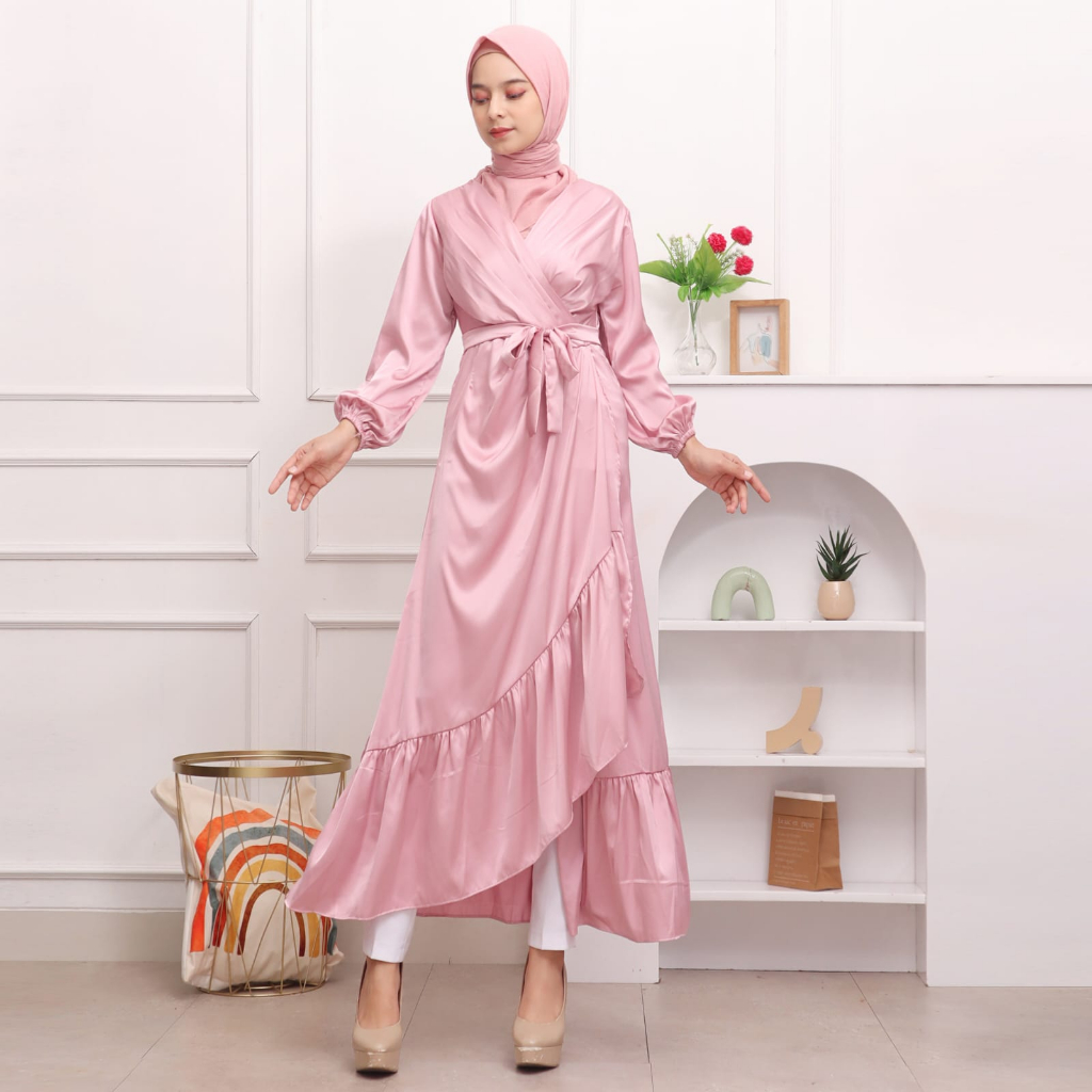New Armani Silk Dress / Rinjani Maxi Dress / Fashion Gaun Wanita / Bisa COD