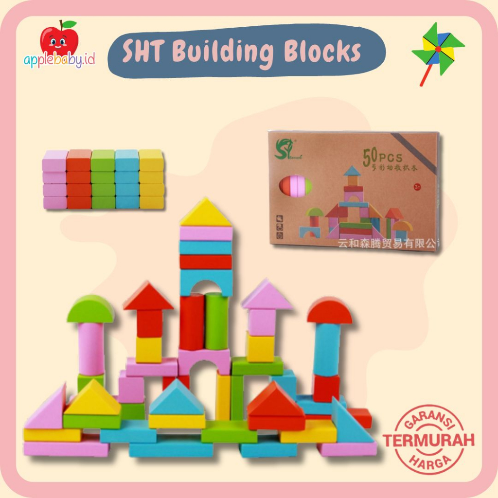 Building Blocks Mainan Menyusun Balok Mainan Susun Balok Mainan Balok Warna Warni Mainan Melatih Kes