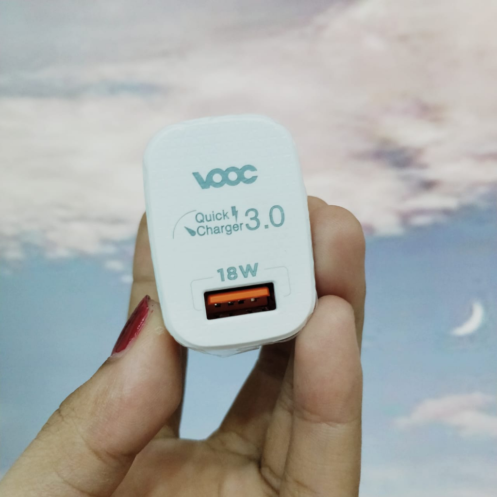 TRAVEL ADAPTOR GOLF GC15 VOOC QUICK CHARGER3.0 1PORT USB 18W 3.6A SMART POWER CHARGER PROMO SEN