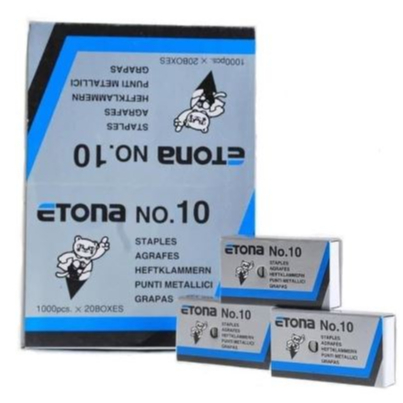 

Isi Stapler Etona No.10 [box] isi 20 pack