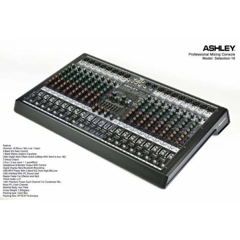 Ashley selection 16 Mixer Audio