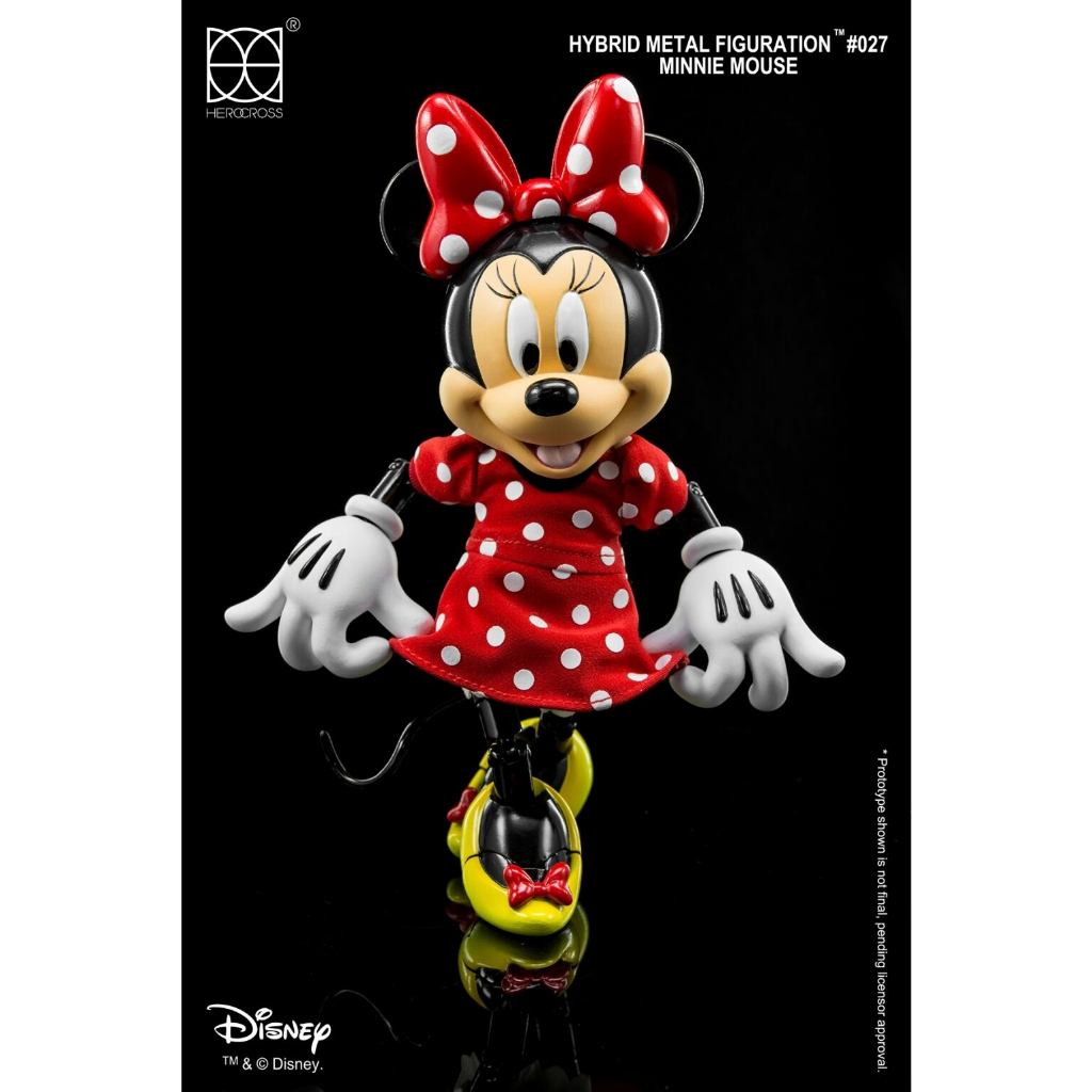 HEROCROSS Disney's Minnie Mouse Hybrid Metal Figuration 5.5&quot; Figure Original