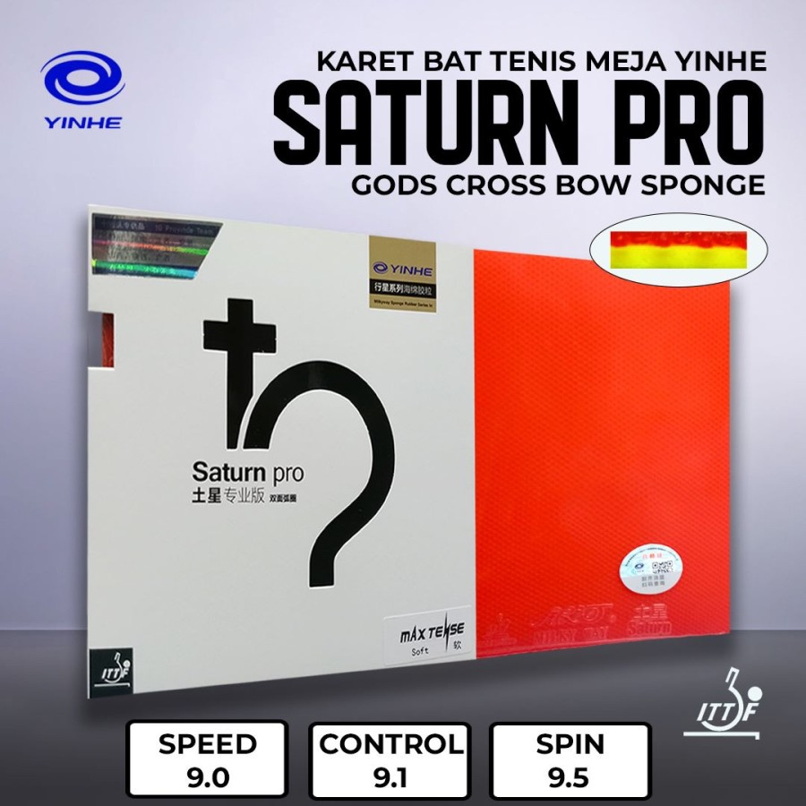 Karet rubber tenis meja pingpong YINHE SATURN PRO original