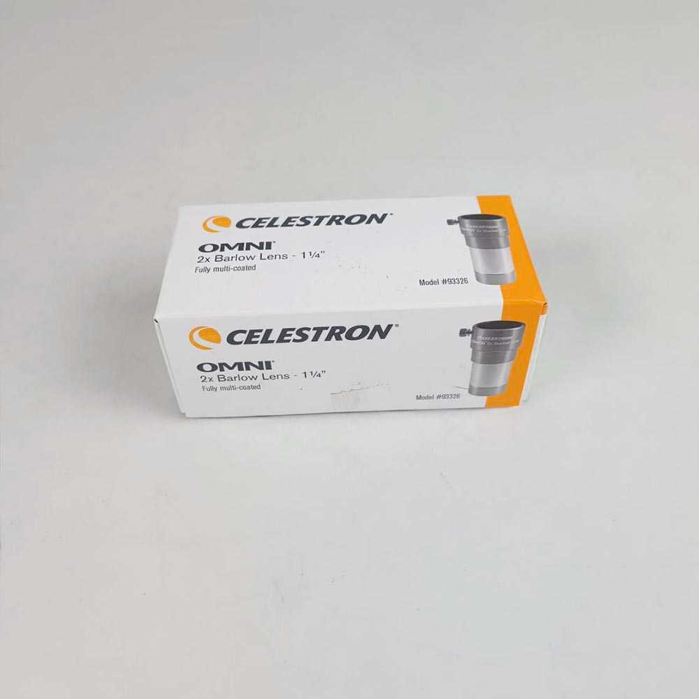 Lensa Barlow Teleskop 2x Eyepiece 1.25 Inch Lensa Double Pembesar Objek Aksesoris Teleskop Desain Ergonomis