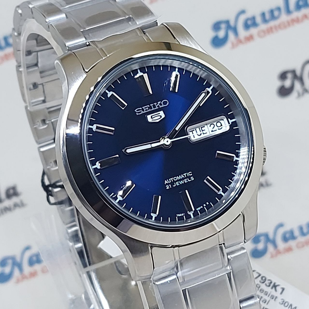 Seiko 5 Automatic SNK793K1 Blue Dial - Jam Tangan Pria SNK793