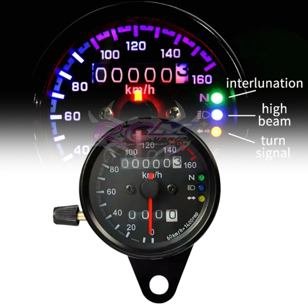 Speedometer led analog spido custom universal japstyle RX king crf KLX motor custom