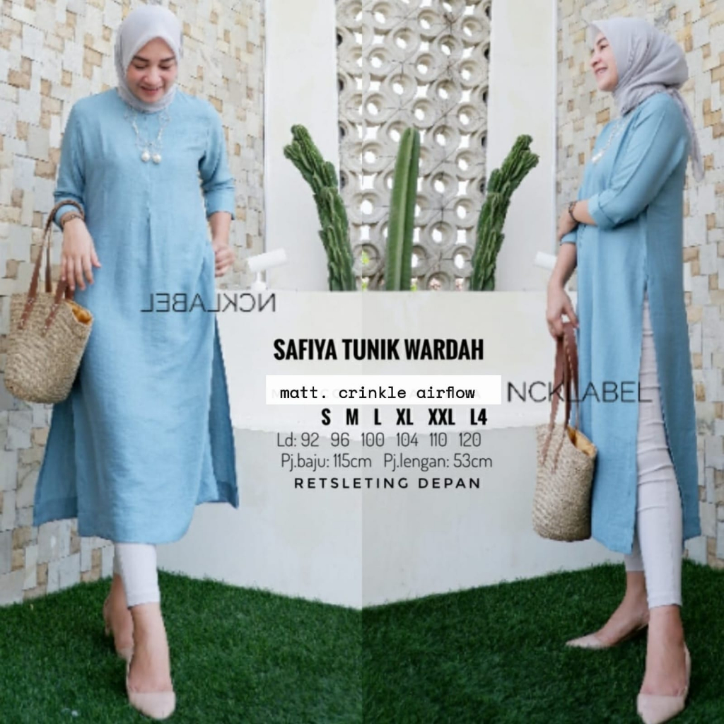 SAFIRA TUNIK CRINKEL WANITA NEW