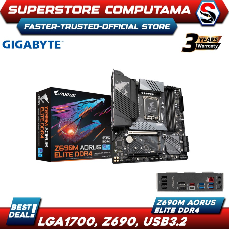 Motherboard Gigabyte Z690M Aorus Elite DDR4 (LGA1700, Z690, USB3.2)