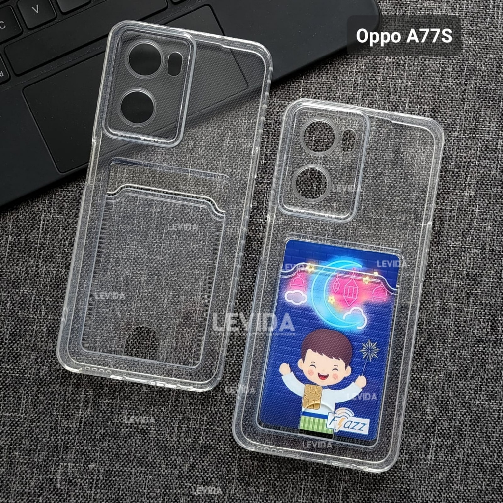 Case Slot Kartu / Card Case Bening Oppo A57 4G Oppo Reno 6 5G Oppo Reno 7 5G