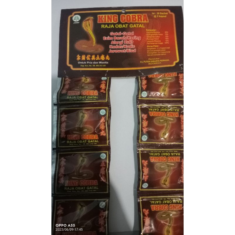 KING COBRA raja obat gatal isi 20pcs