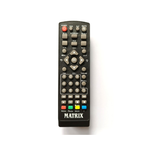 REMOT REMOTE STB MATRIX BURGER SET TOP BOX DIGITAL DVB-T2