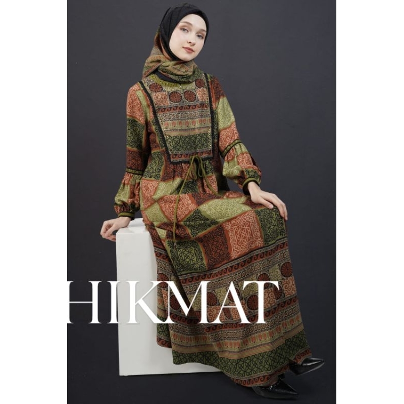 Terbaru Abaya Hikmat  A7733-03 Original / Hikmat Fashion / Baju muslim