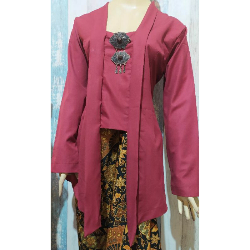 KEBAYA KUTUBARU KATUN MIKRO POLOS MURAH KEKINIAN