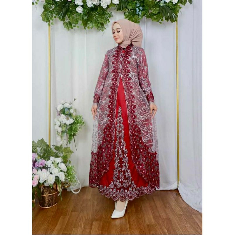 GAMIS MAWAR THALITA/GAMIS PESTA/GAMIS ORIGINAL PELANGI JAYA