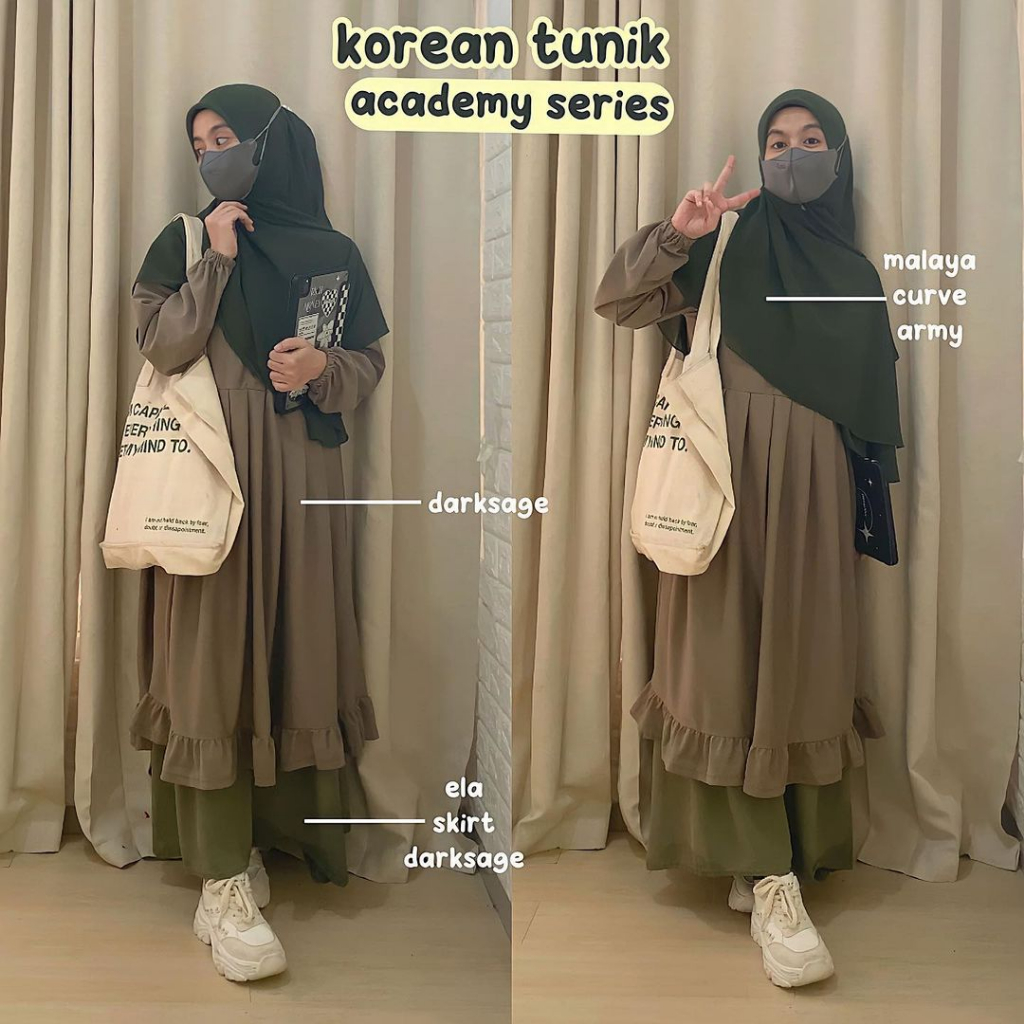 KOREAN TUNIK ACADEMY BY ARUNA OUTFIT