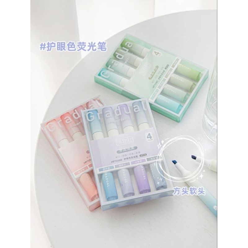 

(COD) 1 SET ISI 4 HIGHLIGHTER WARNA PASTEL TERANG / 1 SET STABILO
