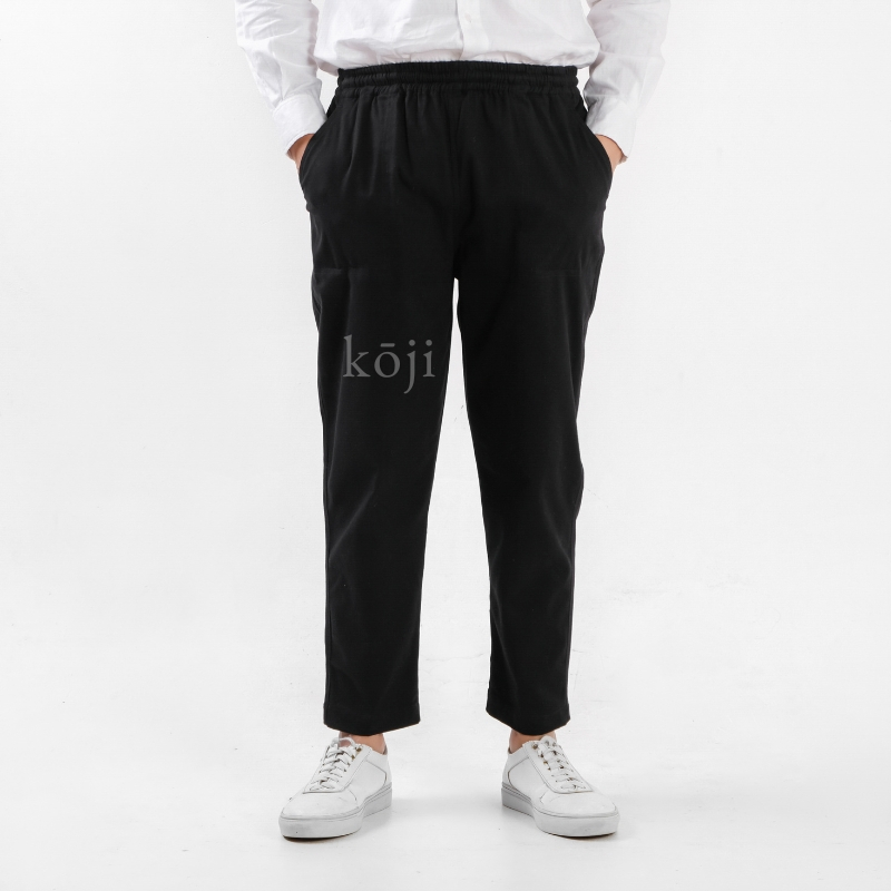 Celana Ankle Pants Pria Kasual Katun Stretch Premium KOJI