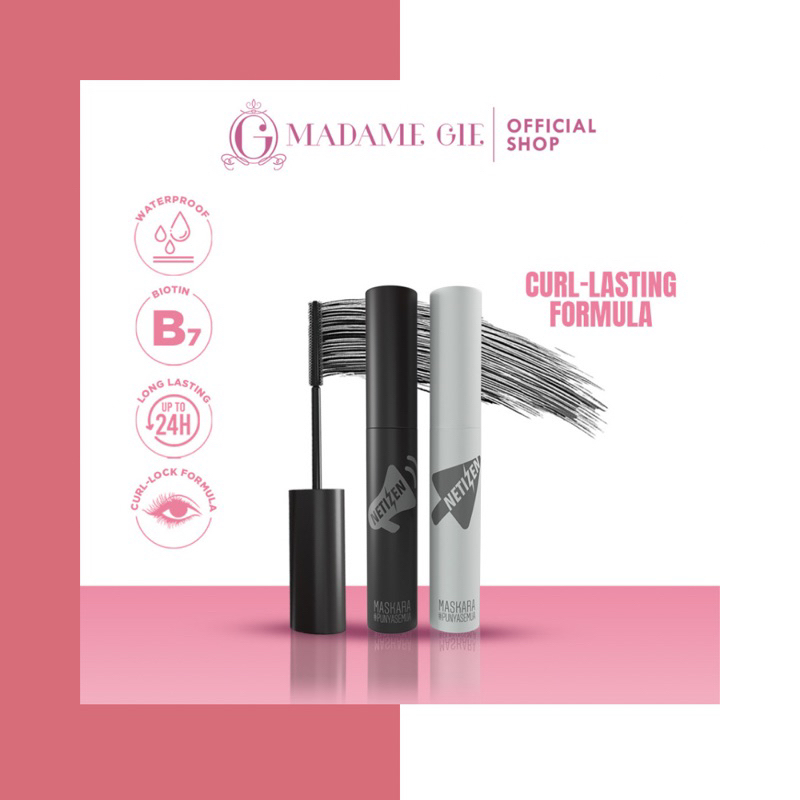 Madame Gie Mascara Netizen - Black Clear Make Up Maskara Waterproof