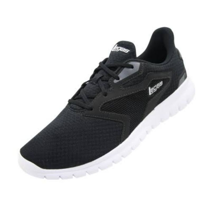 Sepatu League Legas Hitam Fraternal La U Running Shoes Unisex Pria Wanita Original