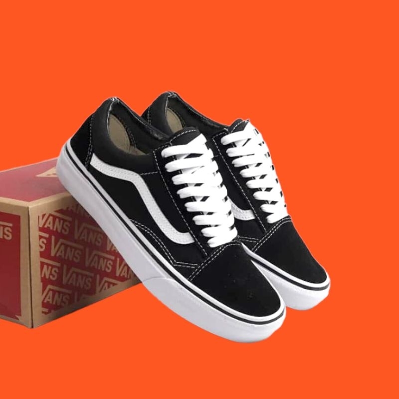 [BISA COD] VANS OLDSKOOL CLASSIC BLACKWHITE PREMIUM