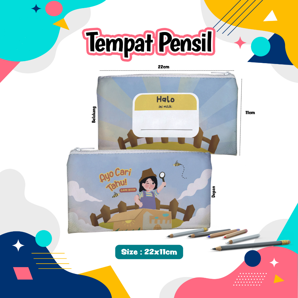 

tempat pensil custom murah 22cmx11cm gratis desain