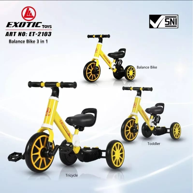 Exotic Balance Bike ET2103/ET705 - Sepeda Mini Anak / Ride On