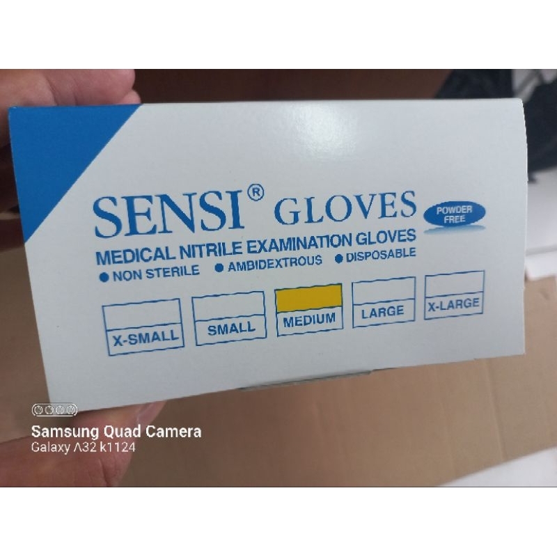 sensi gloves nitrile/sarung tangan medis sensi nitrile