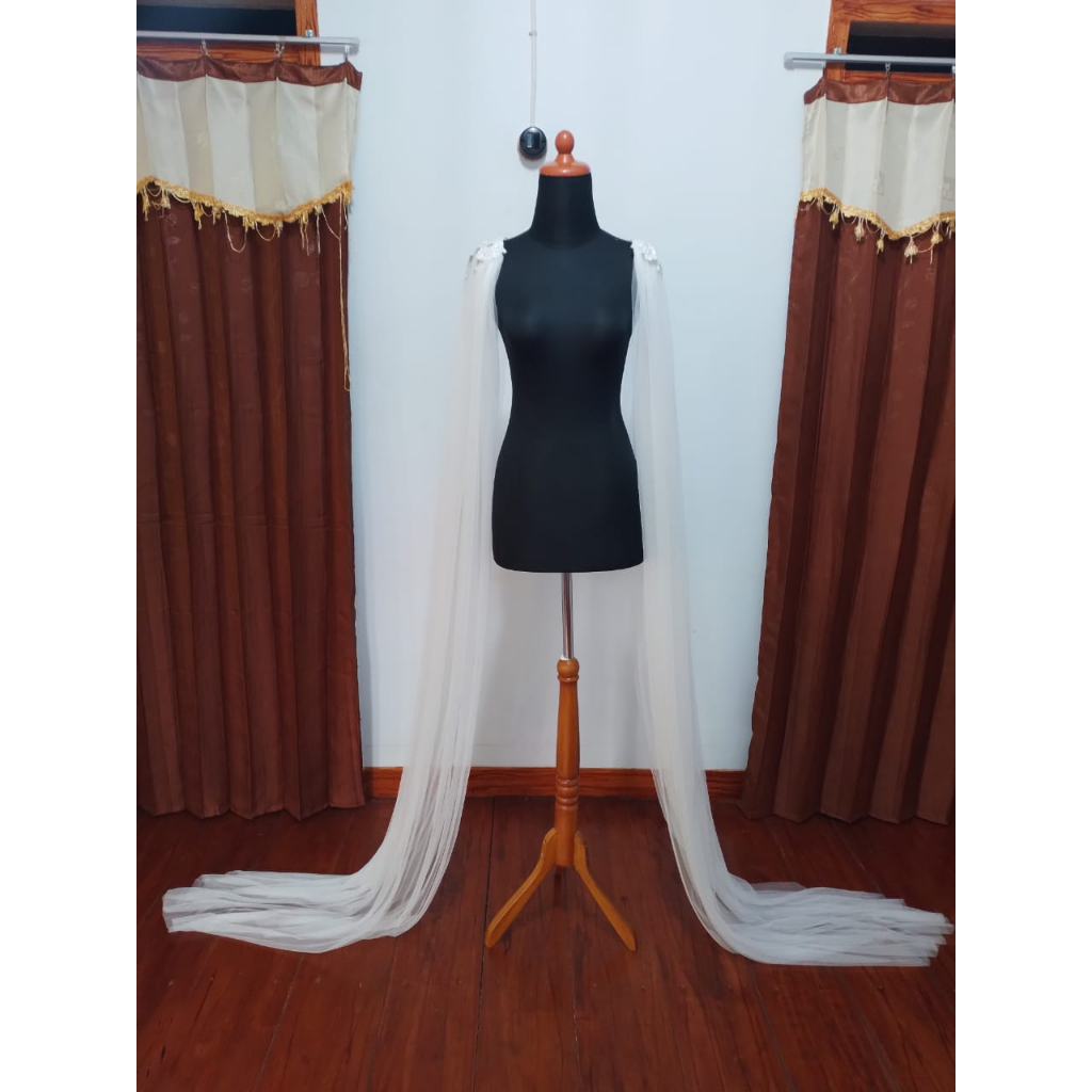 Sayap Pundak Kebaya 2 METER Pengantin / Sayap Bahu / Slayer Pundak / Slayer Bahu