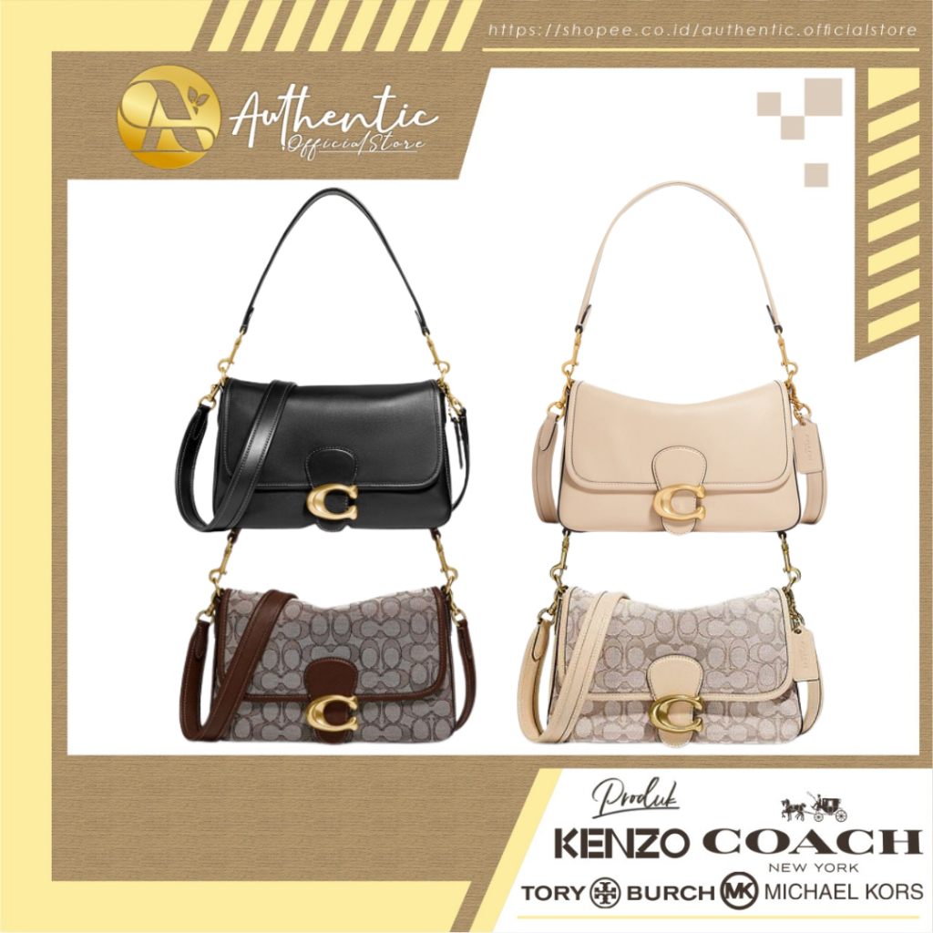 Original COACH C4821 C4823 CA105  Soft Tabby Shoulder Bag In Signature Jacquard