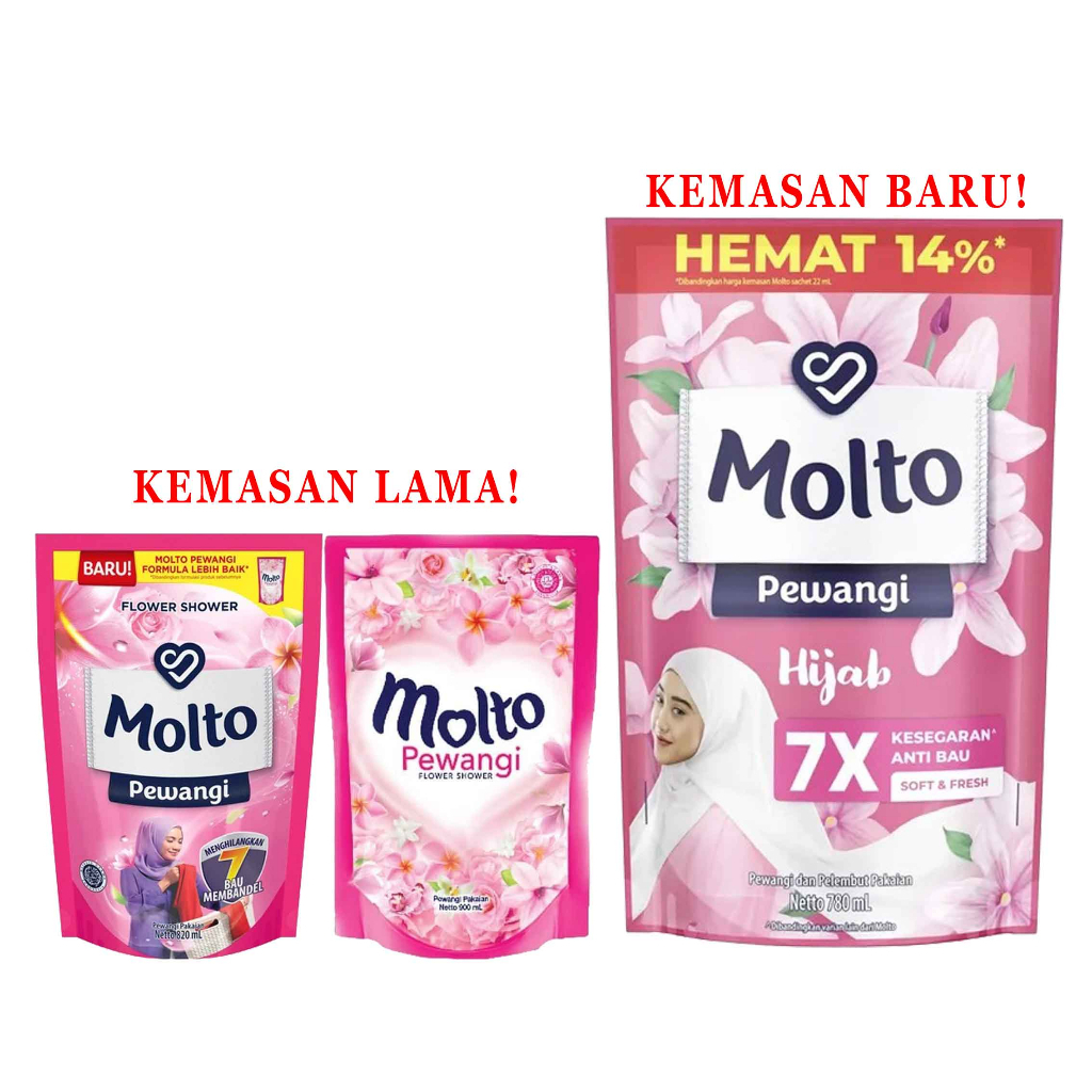 Pewangi Soft &amp; Fresh * Molto * Pewangi Pakaian * 780ml