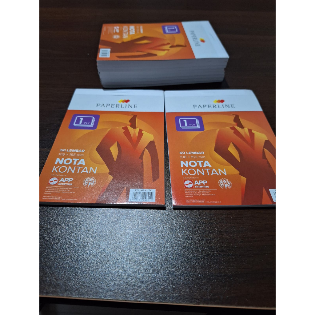 

(Satuan) Buku Nota Kontan Kecil PAPERLINE NCR Rangkap 1 isi 50 lembar