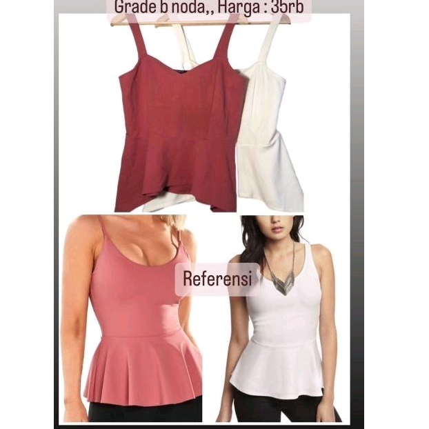 EXPRESS  TANKTOP  PEPLUM GRADE B