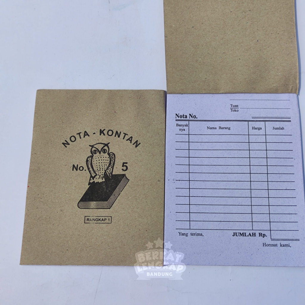 

Buku Nota Kontan No.5 Kecil 1 Rangkap / Kwitansi Belanja (Isi 5 Pak)