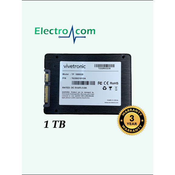 SSD 1TB ViveTronic SATA 2.5 TERMURAH GARANSI 3 TAHUN