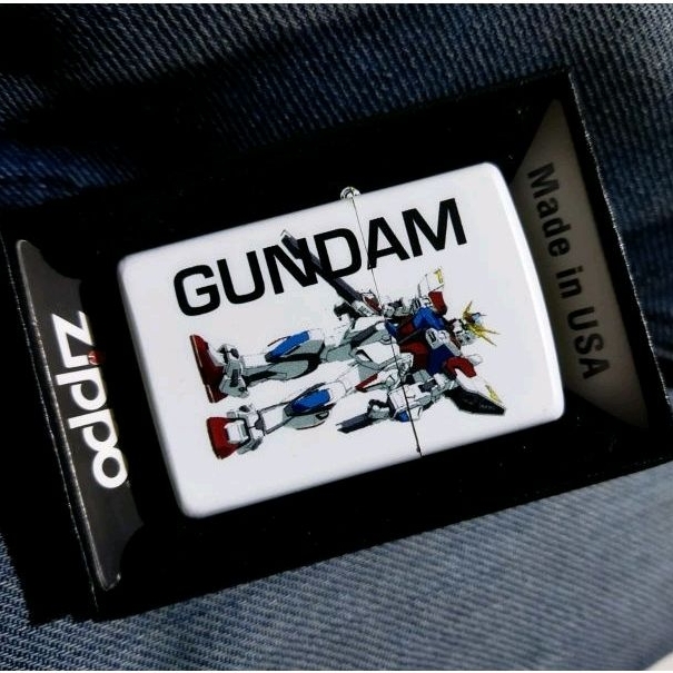 Korek Api  Zippo Gundam Premium keren printing Uv Korek Unik Free nama