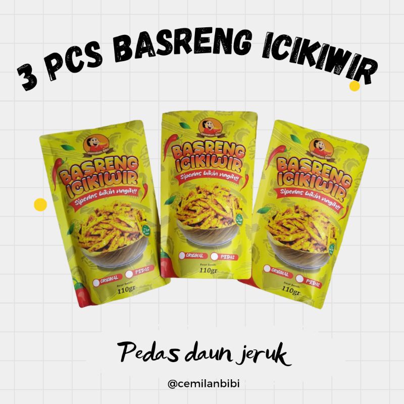 

Paket asik 3 Pcs Basreng Icikiwir