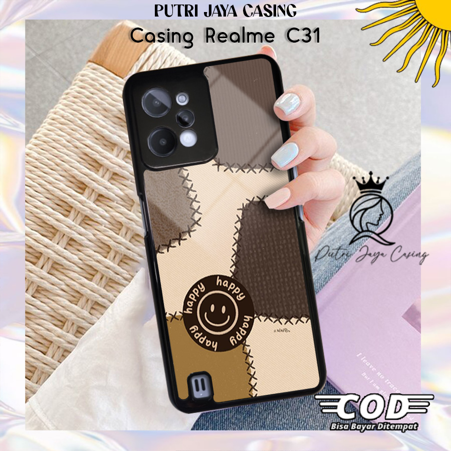 Case Realme C31 Casing C31 Kotak Cute Terbaru Terlaris Hardcase Softcase Glossy Putri Jaya Casing