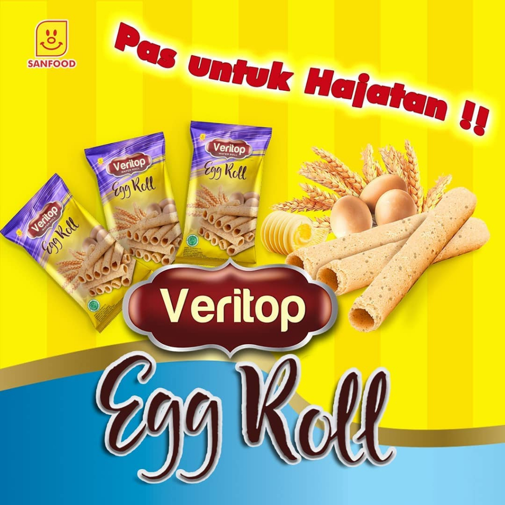 

VERITOP EGG ROLL RENYAH ENAK MURAH 80 Gr