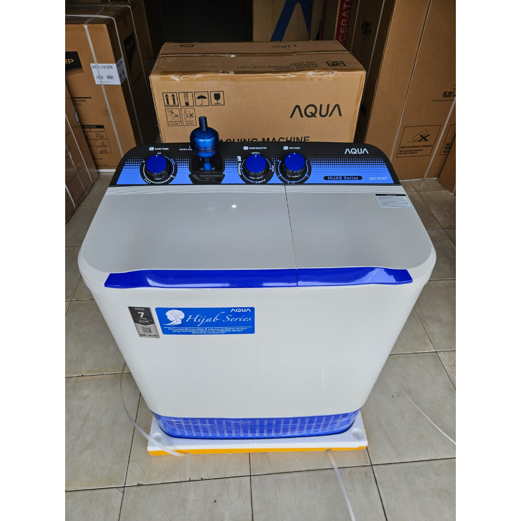 MESIN CUCI AQUA JAPAN QW-781XT UKURAN 7 KG